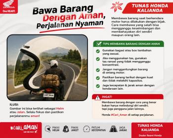 Bawa Barang Naik Motor? Ikuti Tips Aman dari Honda